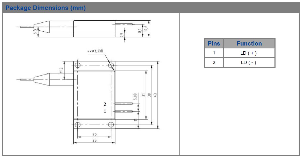 K976DA3RN-30.00W Multi-Single Emitter, 976nm, 30W Fiber Coupled Diode Laser